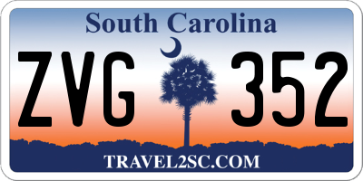 SC license plate ZVG352