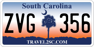 SC license plate ZVG356
