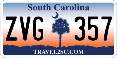 SC license plate ZVG357