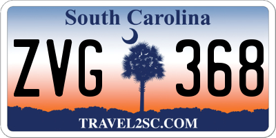 SC license plate ZVG368