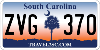 SC license plate ZVG370