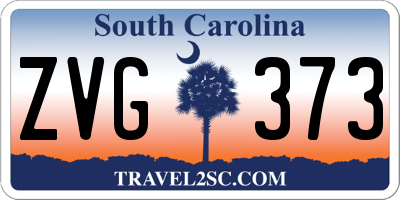 SC license plate ZVG373