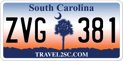 SC license plate ZVG381