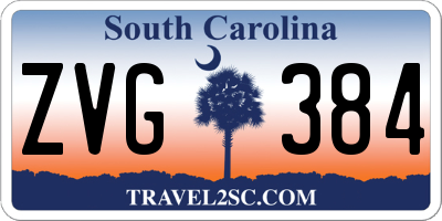SC license plate ZVG384