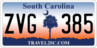 SC license plate ZVG385