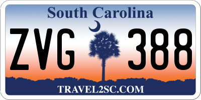 SC license plate ZVG388