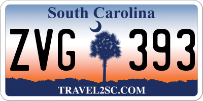 SC license plate ZVG393
