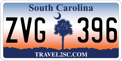 SC license plate ZVG396
