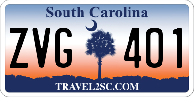 SC license plate ZVG401