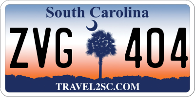 SC license plate ZVG404