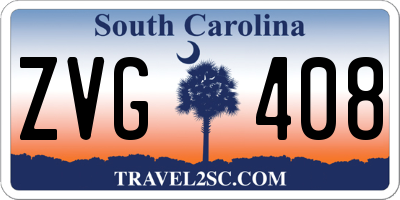 SC license plate ZVG408