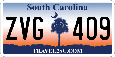 SC license plate ZVG409