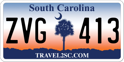 SC license plate ZVG413