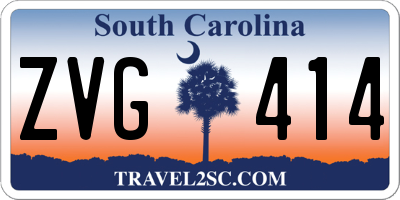 SC license plate ZVG414
