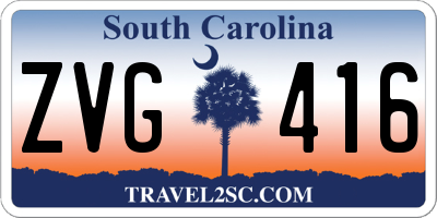 SC license plate ZVG416
