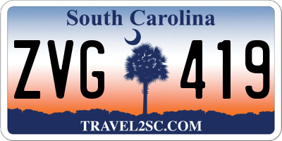 SC license plate ZVG419
