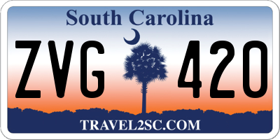 SC license plate ZVG420