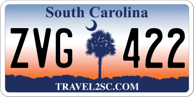 SC license plate ZVG422