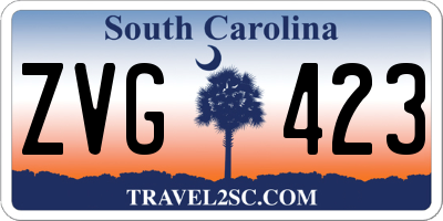 SC license plate ZVG423