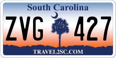 SC license plate ZVG427