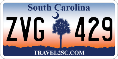 SC license plate ZVG429