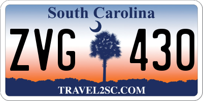 SC license plate ZVG430