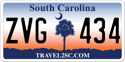 SC license plate ZVG434