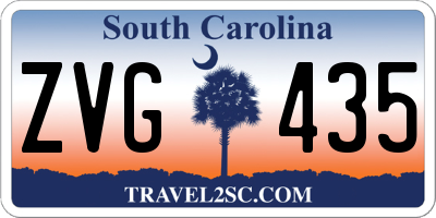 SC license plate ZVG435
