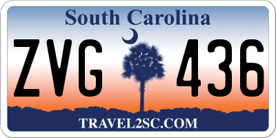 SC license plate ZVG436