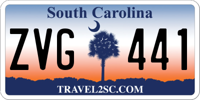 SC license plate ZVG441