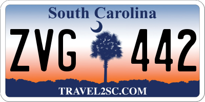 SC license plate ZVG442