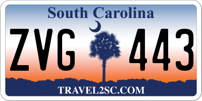 SC license plate ZVG443
