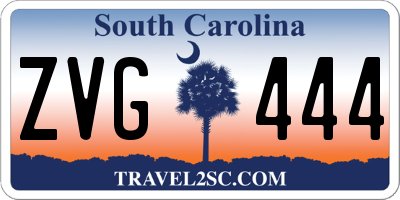 SC license plate ZVG444