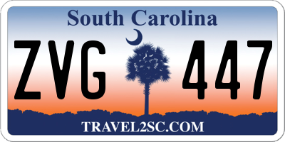 SC license plate ZVG447