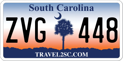 SC license plate ZVG448