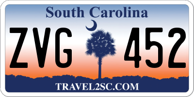 SC license plate ZVG452