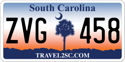 SC license plate ZVG458