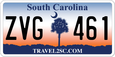 SC license plate ZVG461