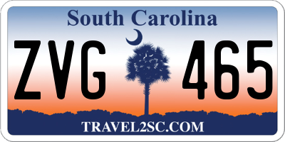 SC license plate ZVG465