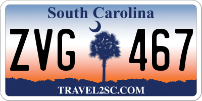 SC license plate ZVG467