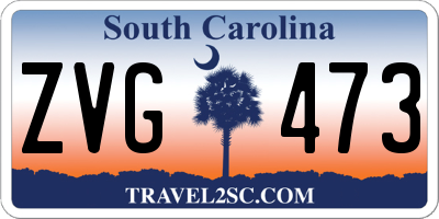 SC license plate ZVG473