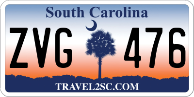 SC license plate ZVG476