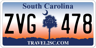 SC license plate ZVG478