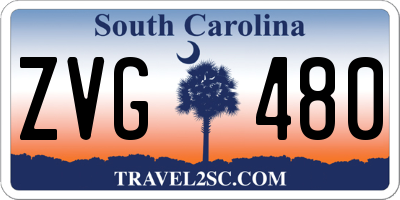 SC license plate ZVG480