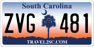SC license plate ZVG481