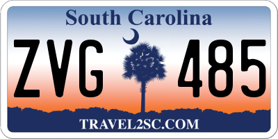 SC license plate ZVG485