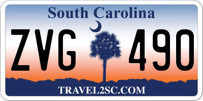 SC license plate ZVG490