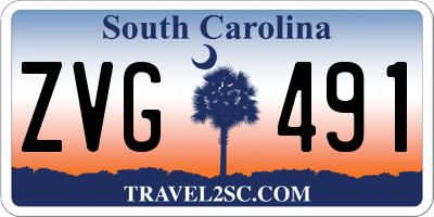 SC license plate ZVG491