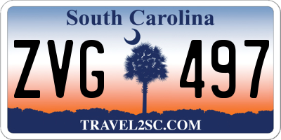 SC license plate ZVG497