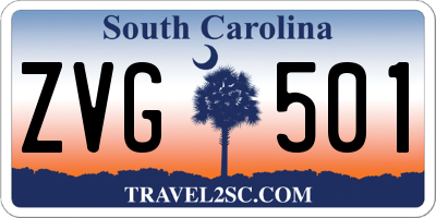 SC license plate ZVG501